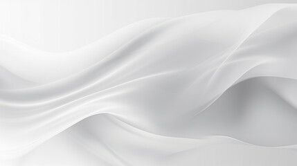 Obraz premium White abstract wavy background. 3d rendering 3d illustration. Generate Ai