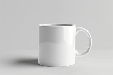 Fototapeta premium White mug on isolated background.