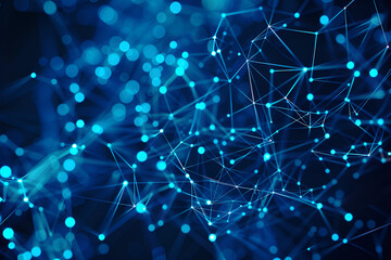 Abstract background with glowing dots and lines forming an intricate pattern, representing technology or digital communication network concept, Abstract digital background. Big data visualization.
