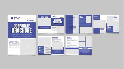 Corporate multipurpose business brochure template design