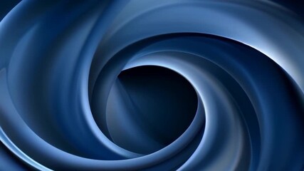 abstract blue swirls digital loop vortex circular background smooth motion animation video