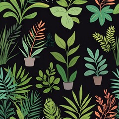 Vibrant Green Tropical Plants