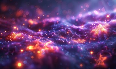 Obraz premium A purple star background, ideal for creating vibrant and colorful visuals.