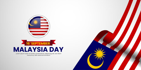 Malaysia Independence Day Vector Illustration. Design for National Day Poster Banner Template