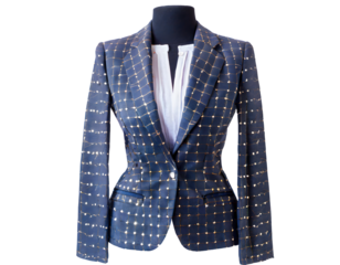 beautiful tailored blazer on a isolated on white backgroun. Generative AI.