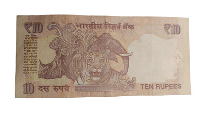 Indian 10 Rupees Note - Authentic Currency of India