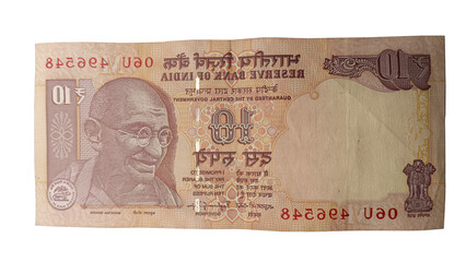 Indian 10 Rupees Note - Authentic Currency of India