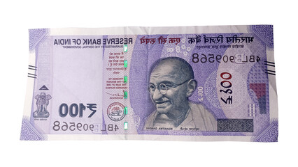 Indian 100 Rupees Note - Authentic Currency Bill of India