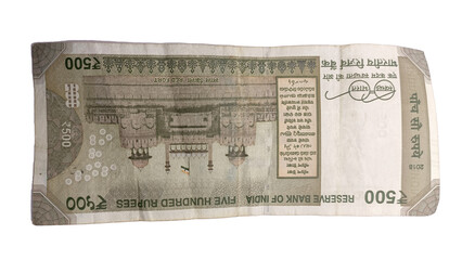 Indian 500 Rupees Note - Authentic Currency Bill of India