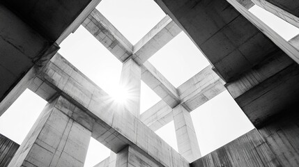 Realistic Building Beam with Precise Details on a White Background - A Study in Architectural Structure