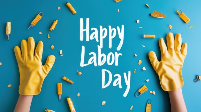 Cheerful Labor Day Celebration with Tools and DIY Themes