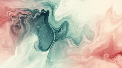 Muted abstract fluid art pattern with plenty of blank space for copy on the left