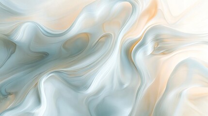 Obraz premium Soft, swirling fluid art in light hues with plenty of space for copy