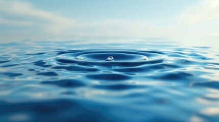 Calm water surface in abstract background