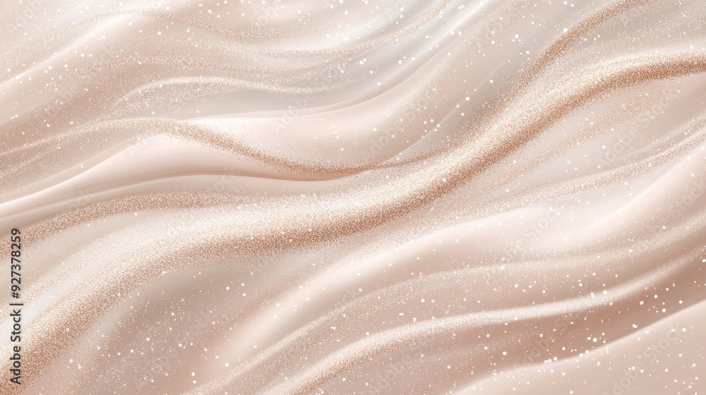 Poster abstract wavy background with soft colors and sparkling elements.