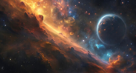 Fototapeta premium planet in space