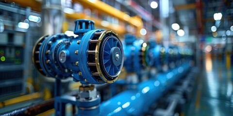 Industrial Machinery Close-up