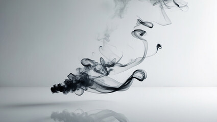 Smoke on light background.