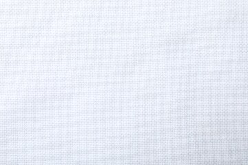 Texture of white fabric as background, top view