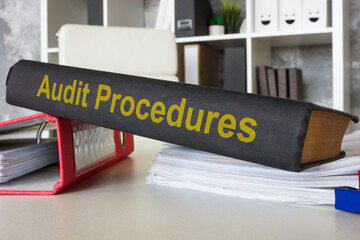 Financial report and audit procedures rules, symbolizing accountability.