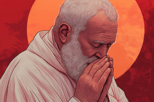 Father Pio Illustration