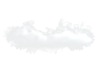 Naklejka premium Isolated Dry Ice Smoke Cloud with Swirling White Vapors, Perfect for Creating Atmospheric Scenes with Elements of Fog, Mist, and Light. Transparent background PNG