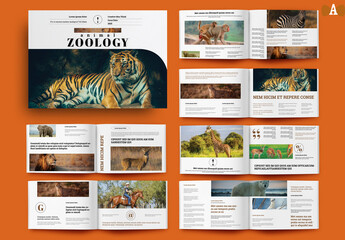 Animal Zoology Magazine Template