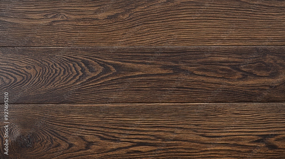 Poster a close-up view of dark wooden planks with intricate grain patterns.