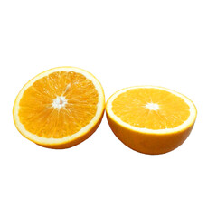 orange on white background