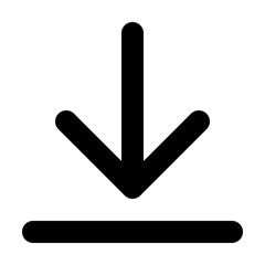 arrow sign icon, download icon, arrow down icon, 