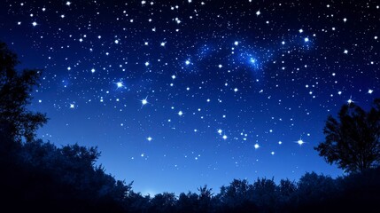 Fototapeta premium beautiful night sky with star