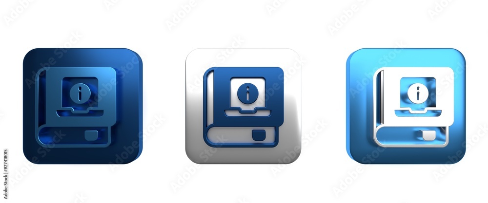Poster colorful user manual icon isolated on white background. user guide book. instruction sign. read befo