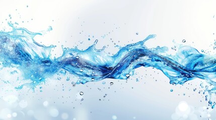 Obraz premium water splash isolated on white