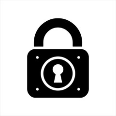 Padlock vector illustration design on white background.