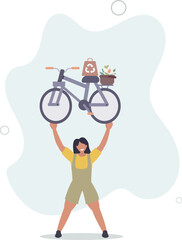 Avoid meat elements and animal products in your meal.flat design with people.