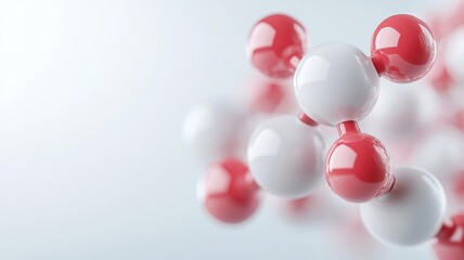 Molecular model of synthetic pesticide, chemical substance, detailed synthetic compound structure