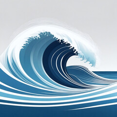 Dynamic sea wave