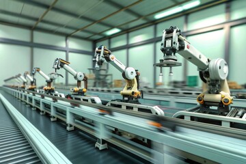 Robot Factory with Assembly Line