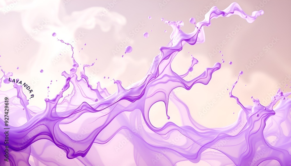 Poster violet abstract cloud isolated on transparent background