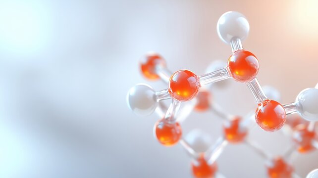 Molecular structure of volatile hydrocarbons, chemical substance, study of volatile organic substances