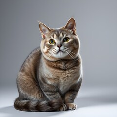 Obraz premium A Solitary, Playful Companion with Soft Fur and Whiskers