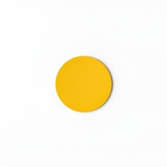 Isolated Vintage Yellow Sticky Note on Transparent Background