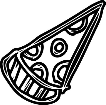 recommend clip art: pizza slice doodle vector silhouette