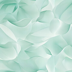 Fototapeta premium Minimalistic seamless pattern in soft pastel mint green shades. Smooth flowing shapes create an elegant and calming abstract design with a subtle texture.