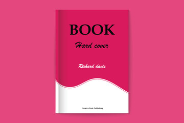 Fototapeta premium red color Book Cover template design