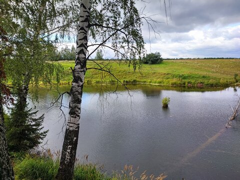 beautiful view of the pond