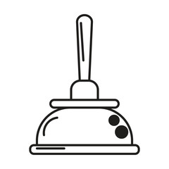 Toilet suction stick icon vector on white background