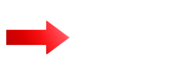 A red arrow pointing to the right isolated on a clean white background. Concept of direction, navigation, and pointing the way. 3D Rendering.