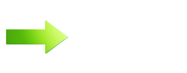 A green arrow pointing to the right, depicted in a clean graphic style on a white background. Symbolizes direction or movement. 3D Rendering