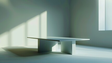 Fototapeta premium minimalist room with table